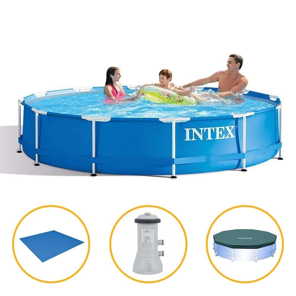 Piscina Intex 6.503 Litros Estrutural Armação com Filtro 220v Capa e Forro