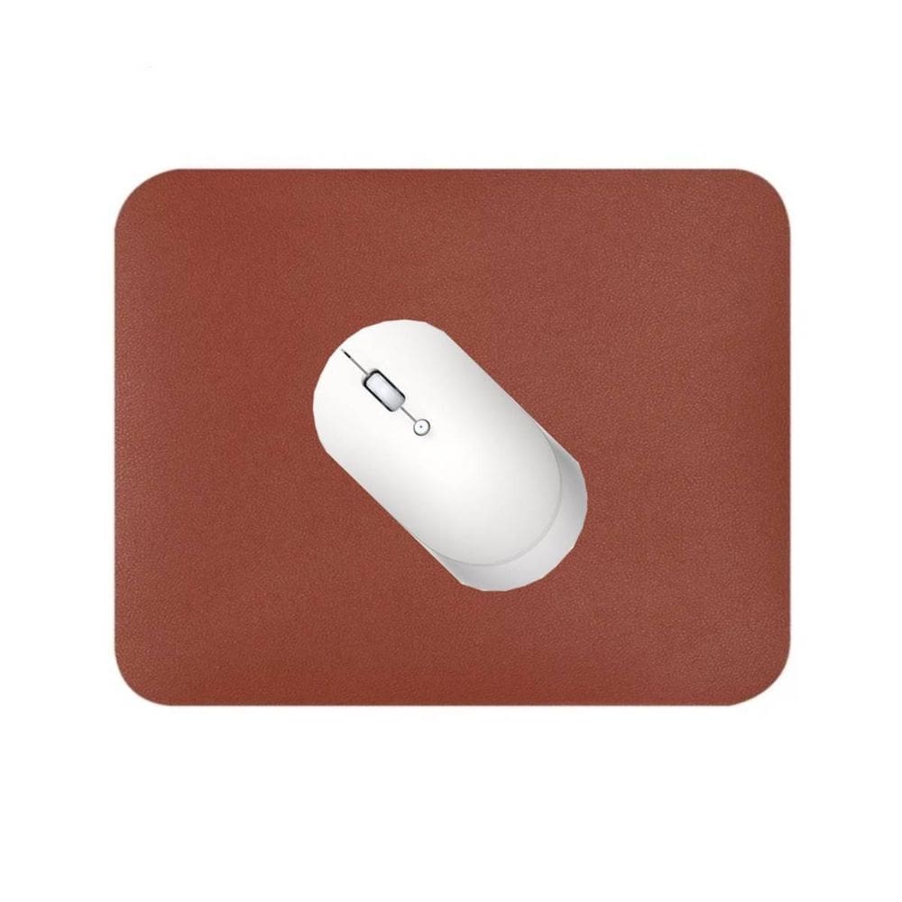 Kit 5 mouse pad 25x20cm couro sintético impermeável castor