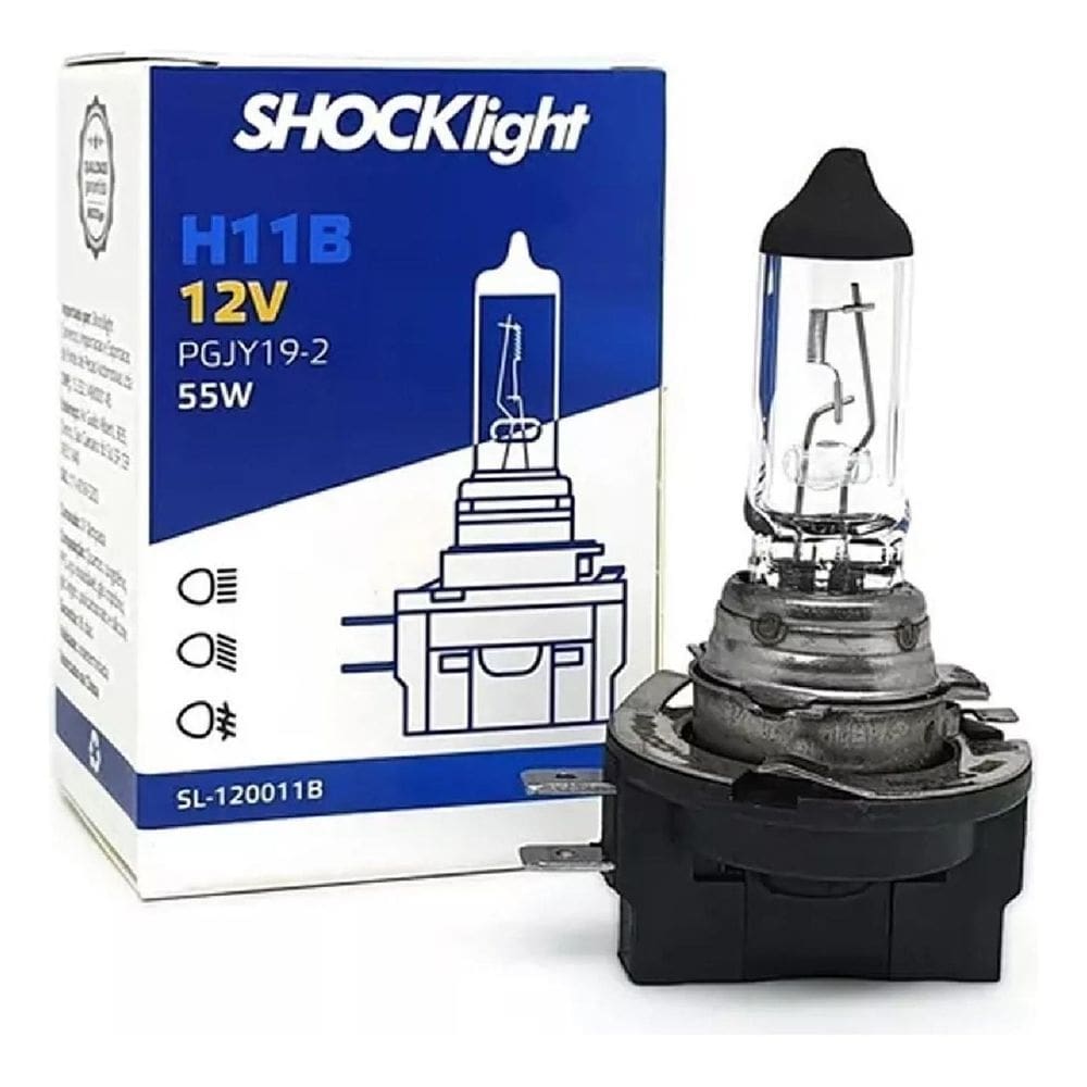 Lâmpada Halógena Shocklight Standart H11B 55 Watts 12v - SL-120011B