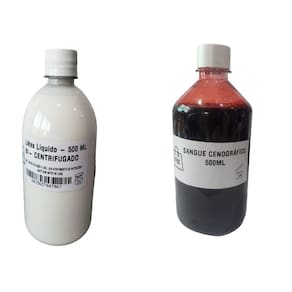 Kit látex 500ml +sangue artificial 500ml para festa