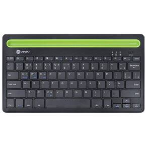 Teclado Bluetooth 3.0 ABNT com Suporte - Preto