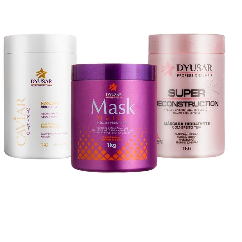 Kit de terapia capilar blond para cabelos loiros da dyusar