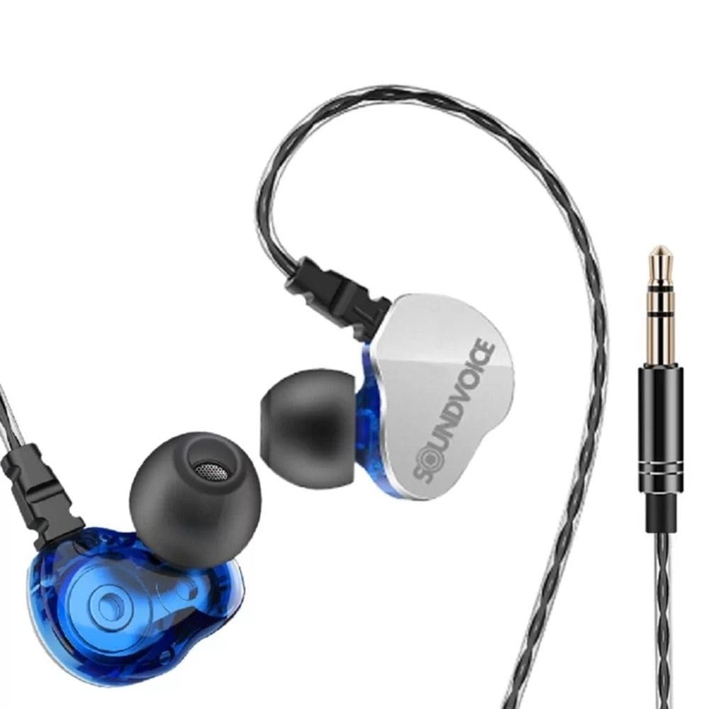Fone In-Ear Retorno Palco Soundvoice Ie-01 Azul