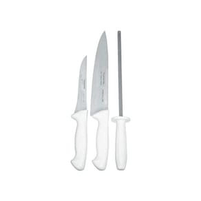 Jogo de Facas 3 Peças, Tramontina, Premium Branco