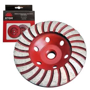 Rebolo disco diamantado 100mm rosca m14 para esmerilhadeira