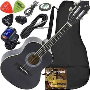 Kit cavaquinho giannini eletroacústico canhoto com capa cs14