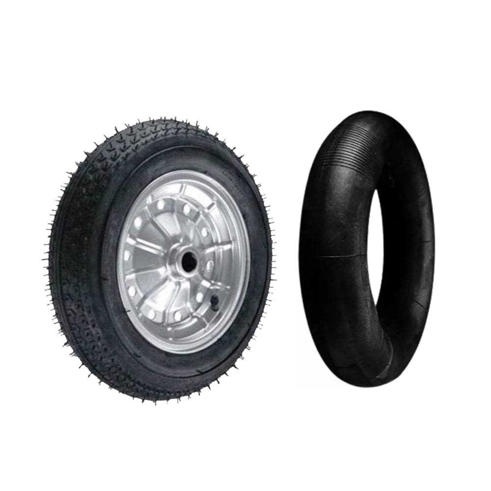 Roda para Carrinho Carga com Pneu e Câmara 3.00/3.25-8 Metalosa