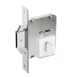 Fechadura banheiro bico duplo 5006 45mm inox polido arouca