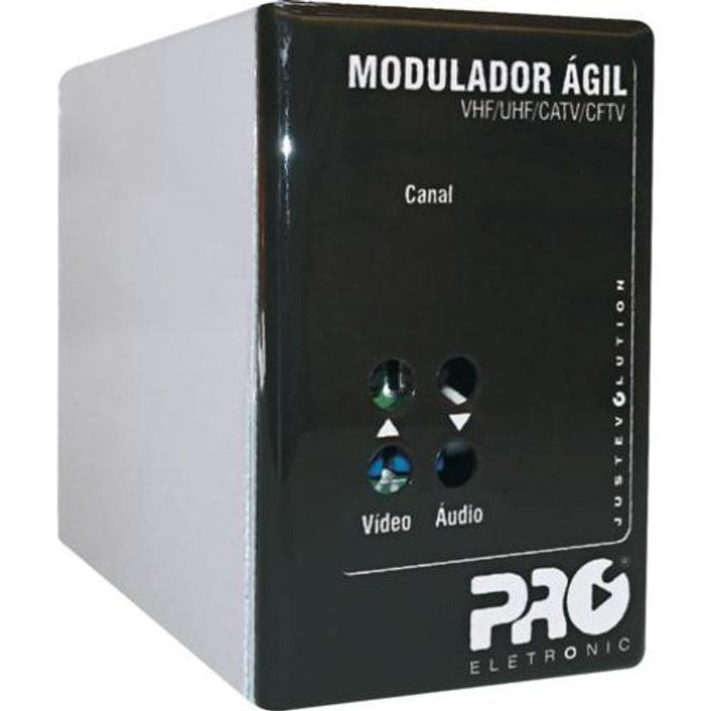 Modulador ágil vhf/uhf/catv/cftv pqmo-2600 proeletronic