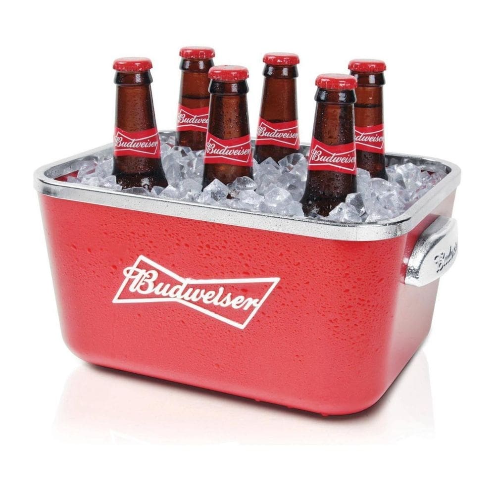 Balde de gelo retangular budweiser plástico 5 litros global