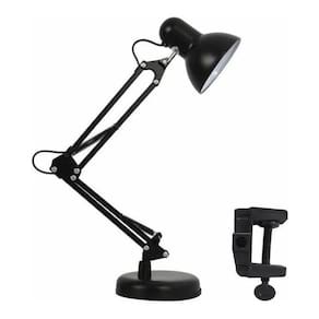 Abajur mesa articulavel luminaria pixar c/ base garra preto