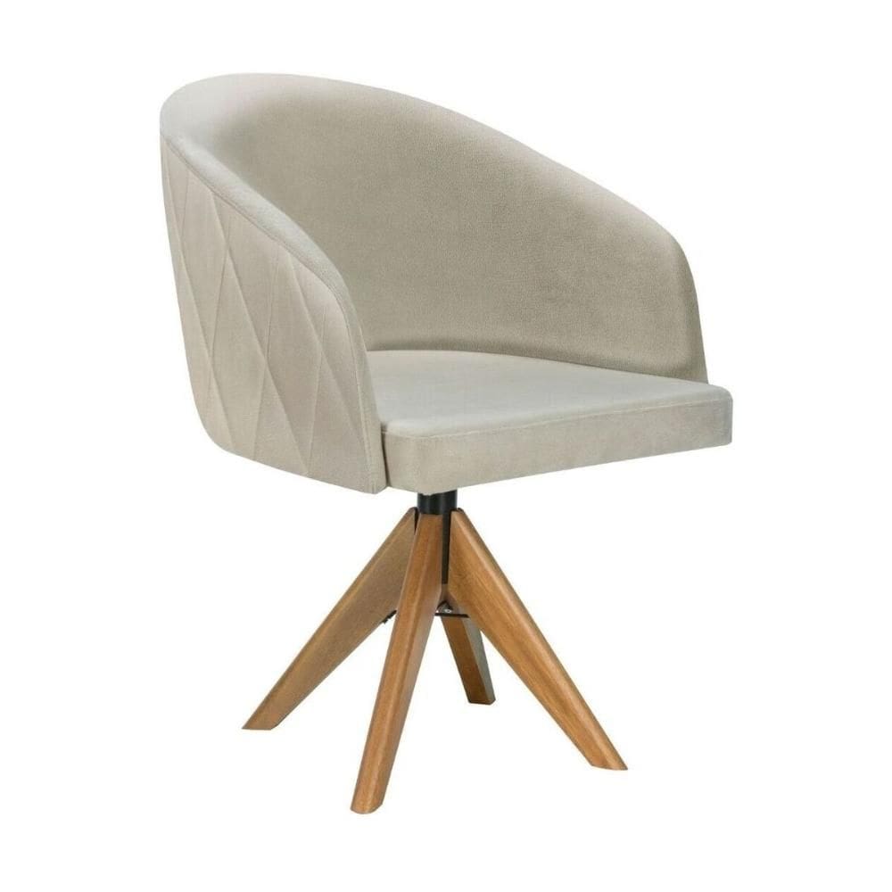 Poltrona Decorativa Estofada e Giratória Multimóveis CR7007
