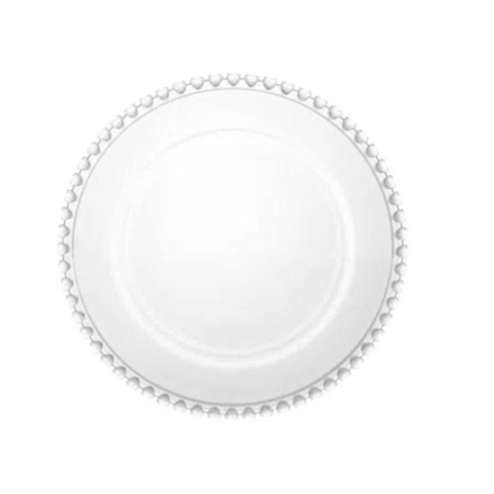 Prato De Sobremesa Cristal Coração Transparente Lyor 20cm 1504