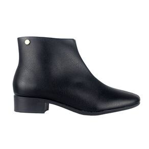 Bota Via Uno Cano Médio Bico Quadrado Salto Bloco