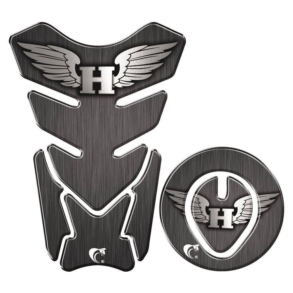 Protetor Tanque E Bocal Adesivo Moto Honda Até 2017 Preto Cor Preto