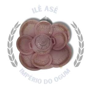 Conjunto Iba Médio - Rosa - Fio Ouro