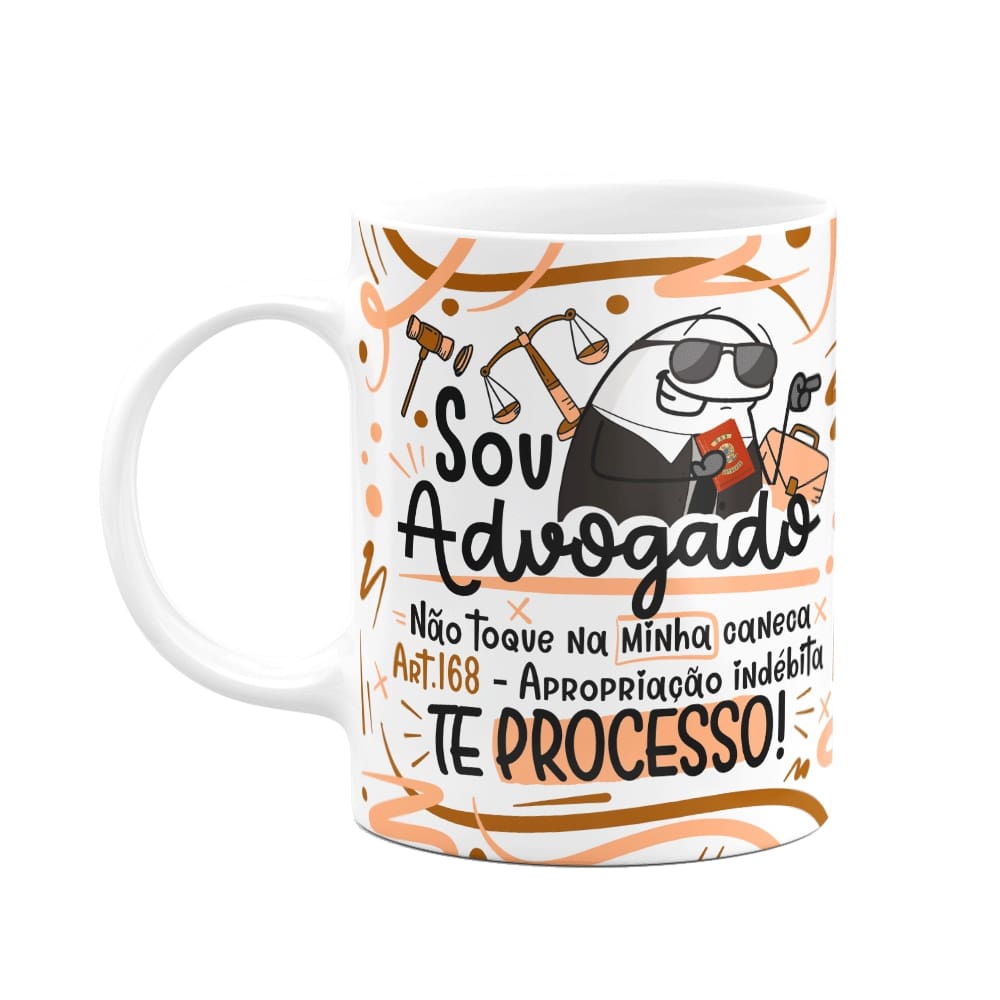Caneca Flork Profissões - Sou advogado - M2