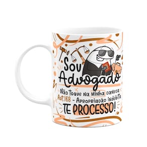 Caneca Flork Profissões - Sou advogado - M2