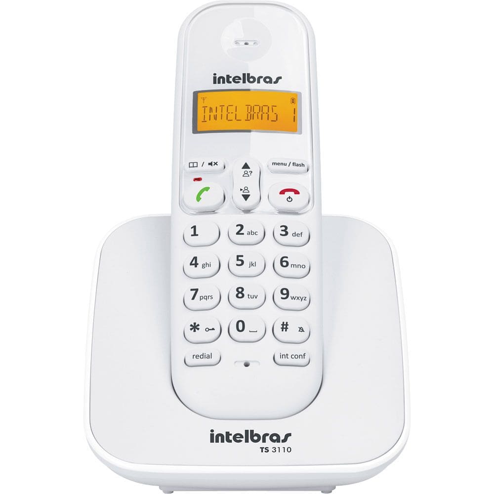 Telefone sem Fio ID Intelbras TS3110 Branco