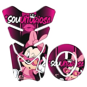 Protetor Tanque E Bocal Adesivo Moto Honda Até 2017 Minnie Cor Rosa
