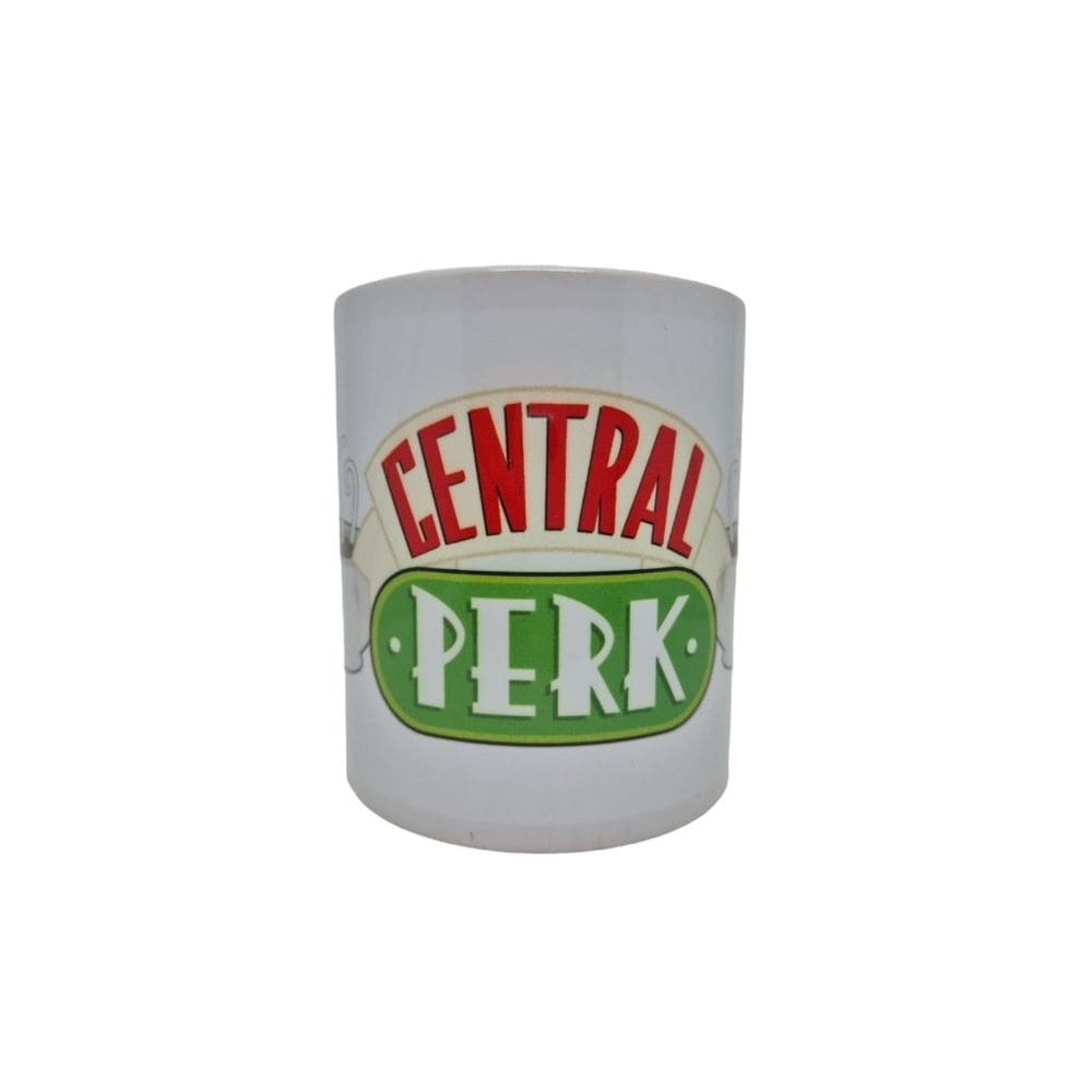 Caneca Friends Central Perk Cerâmica Branca 325 ml