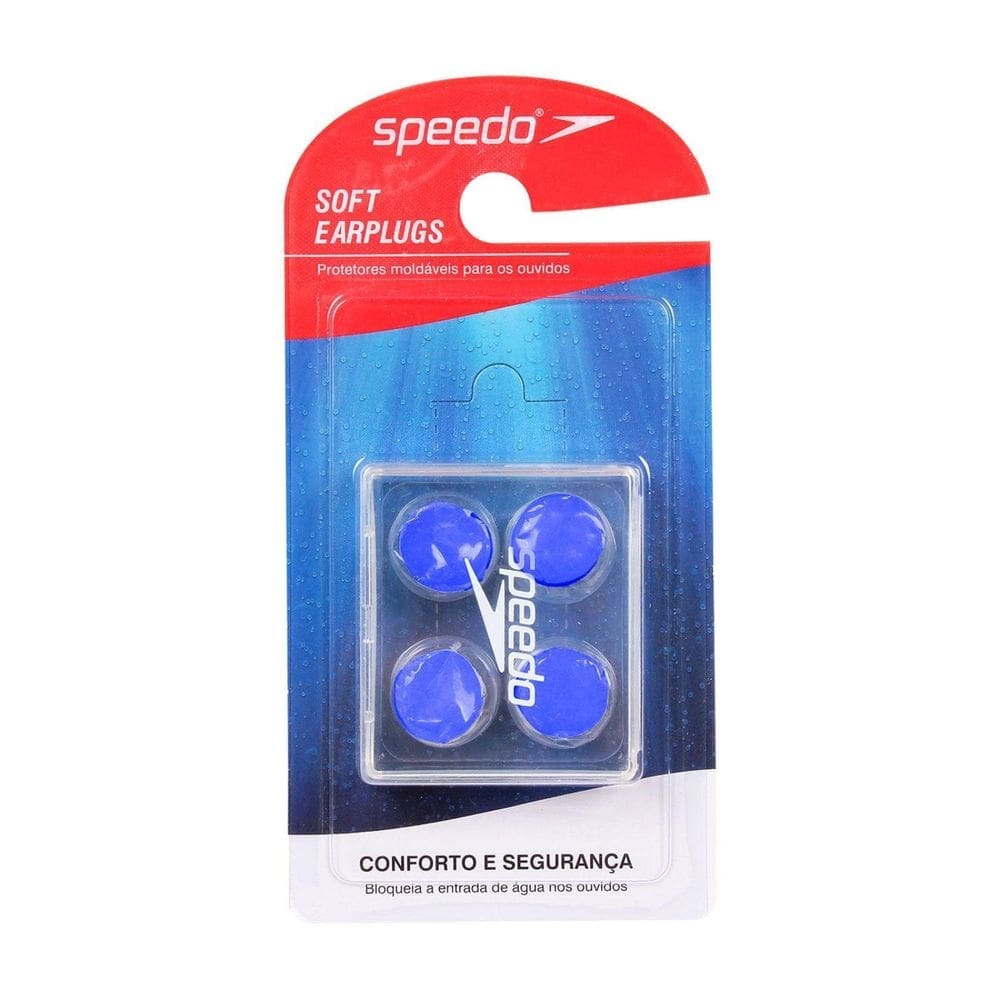 Protetor de ouvido soft earplug 2.0 speedo para natação azul