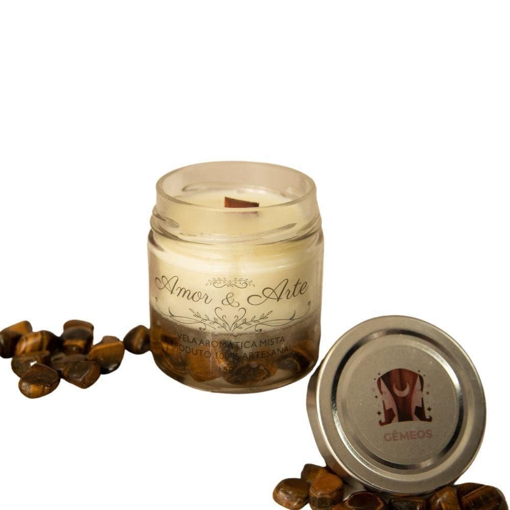 Vela aromática artesanal premium linha zodíaco 150g