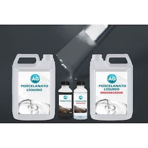 Kit porcelanato líquido cinza antract ag ral5016 por m