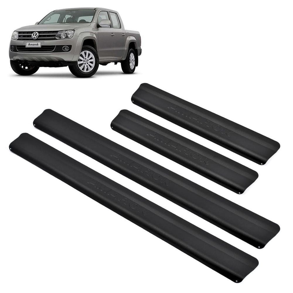 Soleira aluminio preta  brasikar amarok dupla 2021