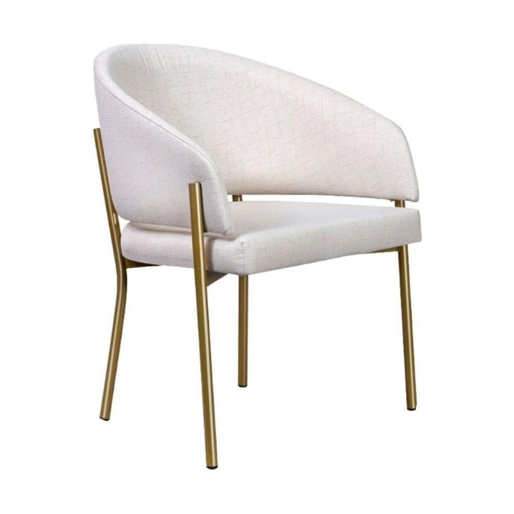 Poltrona Decorativa com Pés de Ferro Multimóveis CR7009