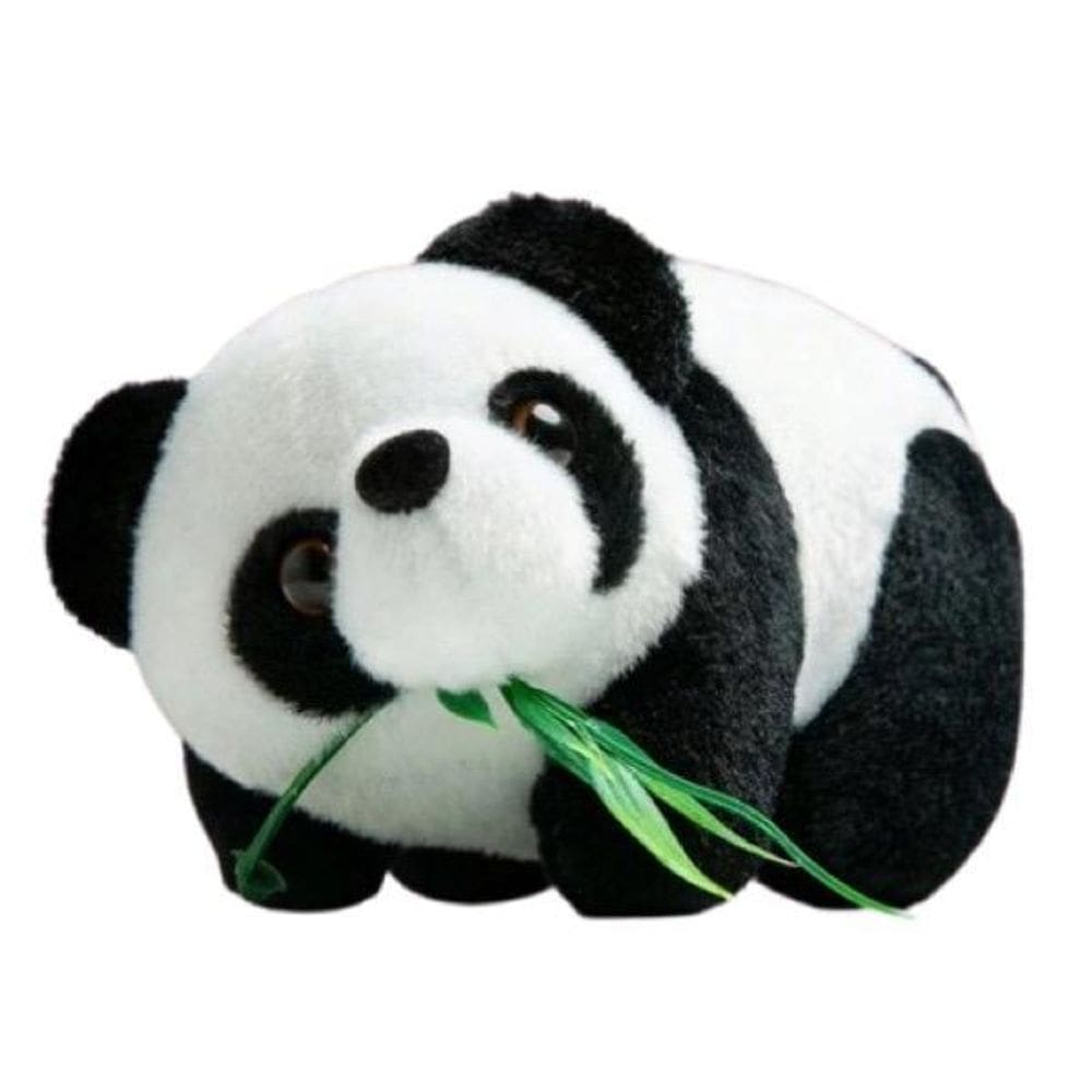 Panda filhote pelúcia 13 cm animal fofo selva floresta