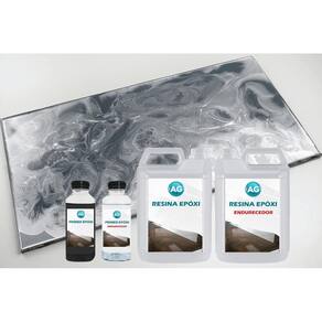 Kit porcelanato líquido metálico prata platina / cinzaferro