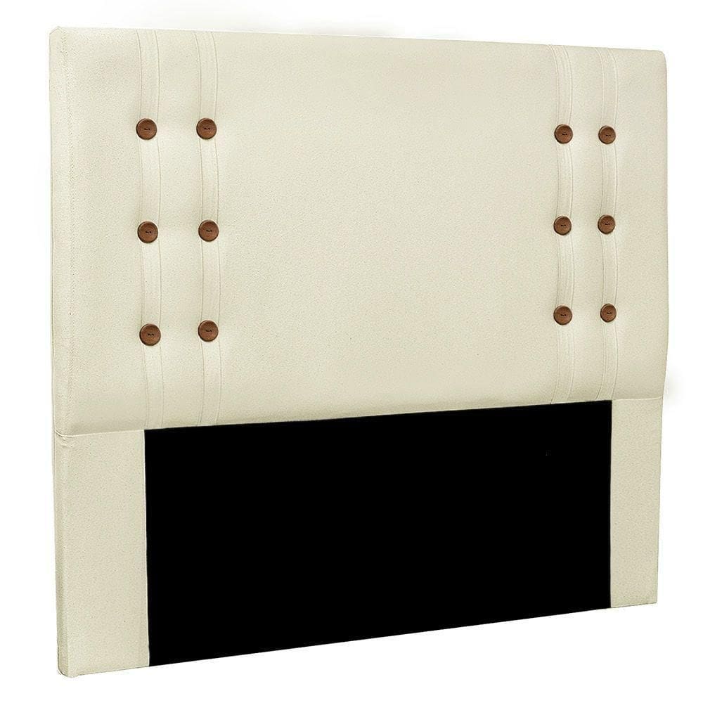 Cabeceira Solteiro 0,90M Genova Linho Pérola - Pallazio