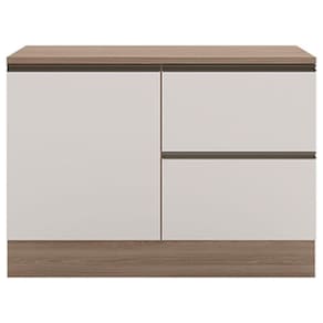 Balcão de Cozinha 120cm Etna Carvalho OAK Off White – Poliman