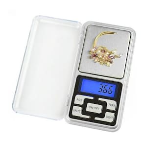 Mini balança digital alta precisão 0.1g a 500g calibrada