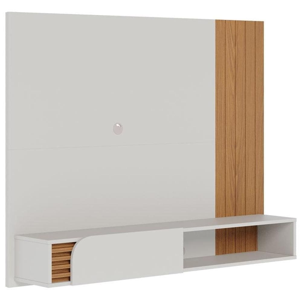Painel para Tv Home Suspenso Jurerê Off White Matte Freijó – Colibri