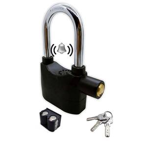Cadeado alarme sonoro anti-furto 110db moto bike portão