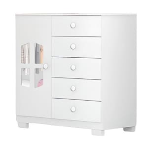 Cômoda Infantil Cristal 1 Porta 5 Gavetas Tuboarte (2022)