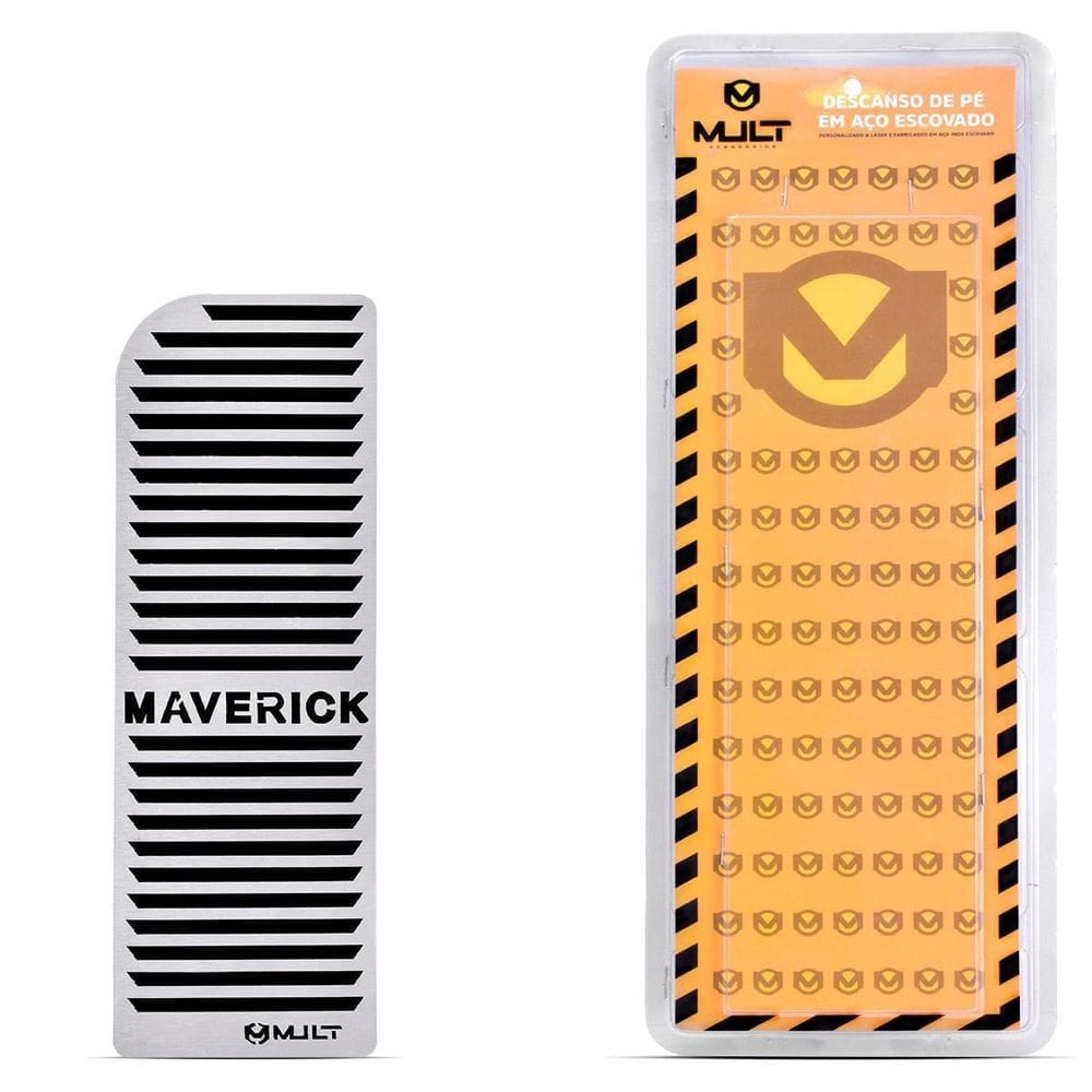 Descanso de pe mult baixo relevo aço inox maverick 2022-2023