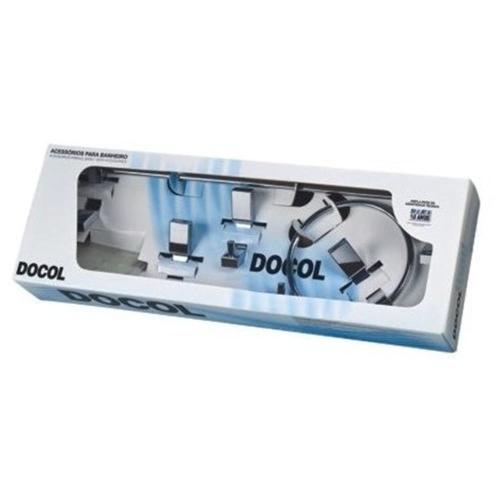 Docol kit acessórios top chrome 5pcs