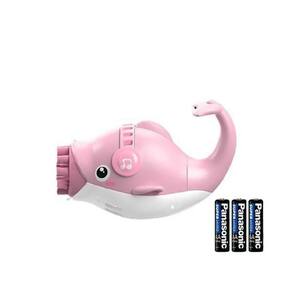 Kit 1 Golfinho Bolha Sabão Criança Infantil+ 3 Pilha Rosa 3