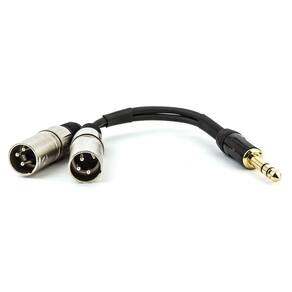 Cabo P10 Estereo Para 2 Xlr Macho - 5 Metros
