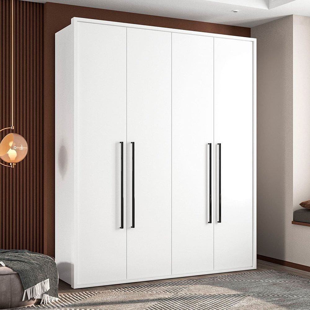 Guarda-roupa Sevilha 4 Portas Branco
