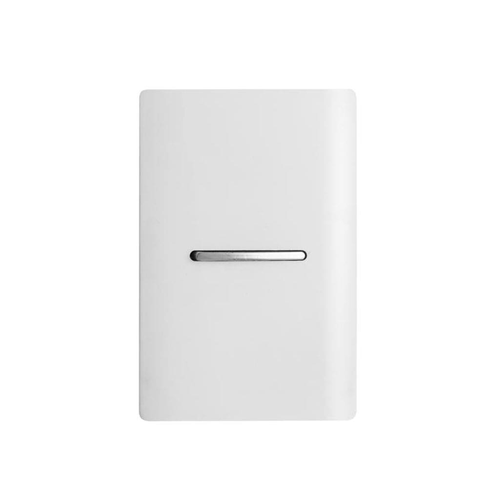 Interruptor novara branco com cromado dicompel