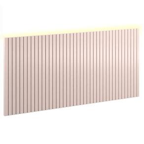 Painel Decorativo Ripado 230x109x49 cm Rose com Led - Matic