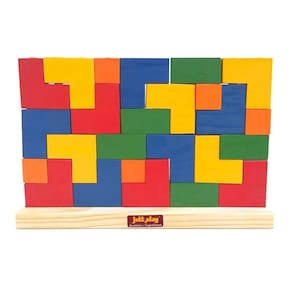 Blocos de encaixe tetris vertical didático pedagógico