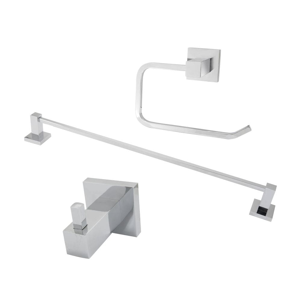 Kit acessórios para banheiro porta toalha cabide e papeleira