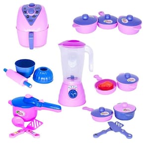 Cozinha infantil menina jogo panela eletro forminhas 18pç