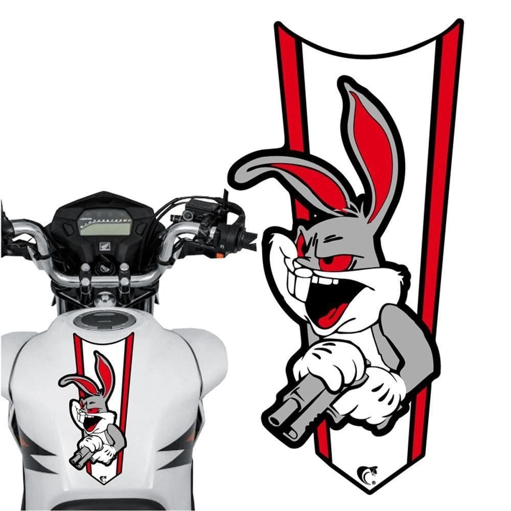 Adesivo Faixa Gravata Sem Resina Pernalonga Vermelho Cor Vermelho