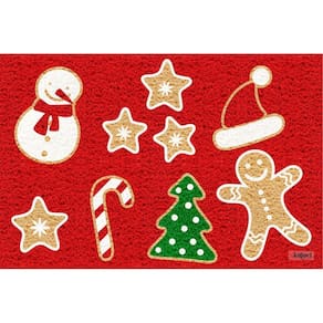 Tapete capacho personalizado enfeites de natal